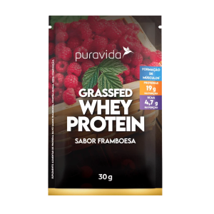 PURAVIDA GRASSFED WHEY PROTEIN FRAMBOESA 30G
