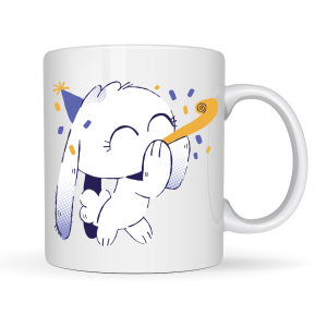 EMI CANECA DE PORCELANA COELHO ANO NOVO