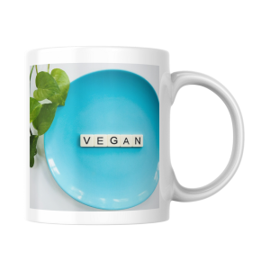EMI CANECA DE PORCELANA VEGAN AZUL