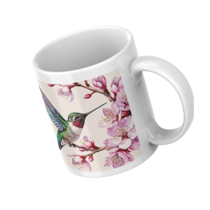 EMI CANECA DE PORCELANA BEIJA-FLOR/FLORES
