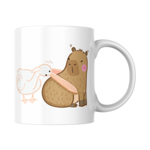 EMI CANECA DE PORCELANA CAPIVARA E PATO  CD 325 ML