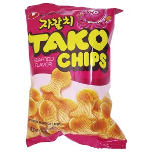 SALGADINHO DE POLVO TAKO CHIPS OCTOPUS FLAVORED - NONG SHIM 60G