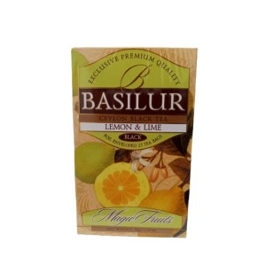 CHÁ PRETO LIMÃO BASILUR 25 SACHÊS